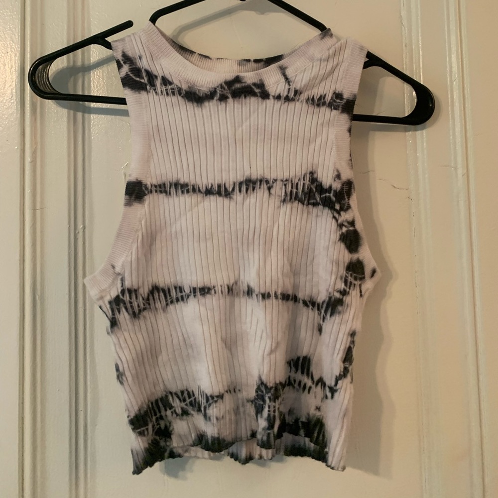 Garage Ribbed tie-dye muscle tank